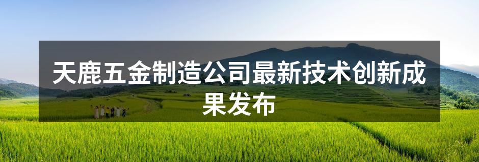 天鹿五金公司新设备展示
